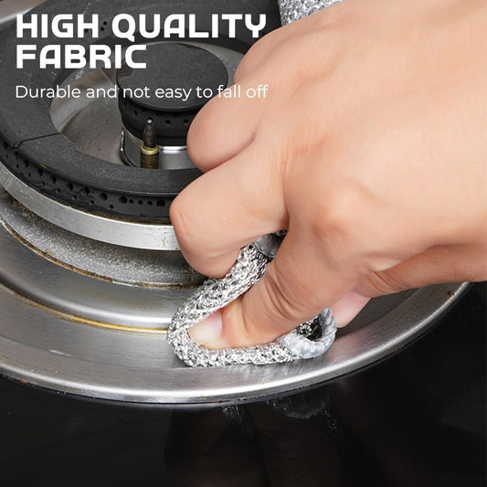 Multipurpose Wire Cleaning Cloths, Scratch-Free Metal Cleaning Pads, Premium Reusable Stainless Steel Scourers for Home Kitchen